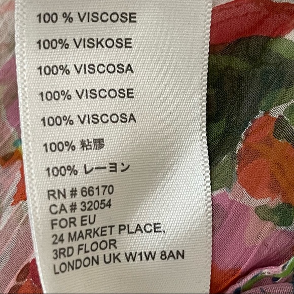 Anthropologie Malibu floral maxi dress size 4 - Picture 13 of 15